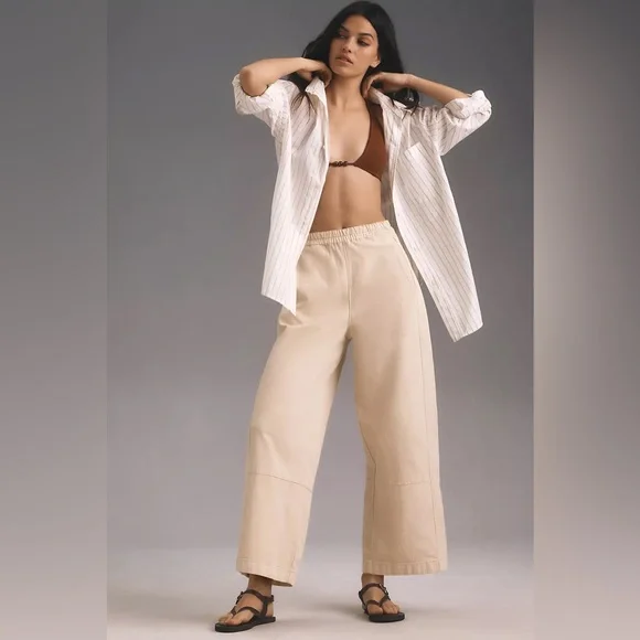 Anthropologie Izzie Relaxed Barrel Pants - Picture 3 of 8